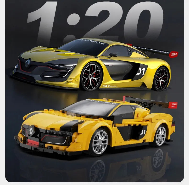 CaDA Renault RC sportinis automobilis, 1:20, 294 detalės