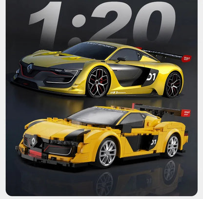 CaDA Renault RC sportinis automobilis, 1:20, 294 detalės