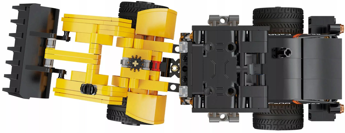 Statybiniai blokeliai CADA TECHNIC mini ekskavatorius-krautuvo modelis 403 detalės