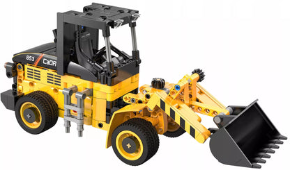 Statybiniai blokeliai CADA TECHNIC mini ekskavatorius-krautuvo modelis 403 detalės