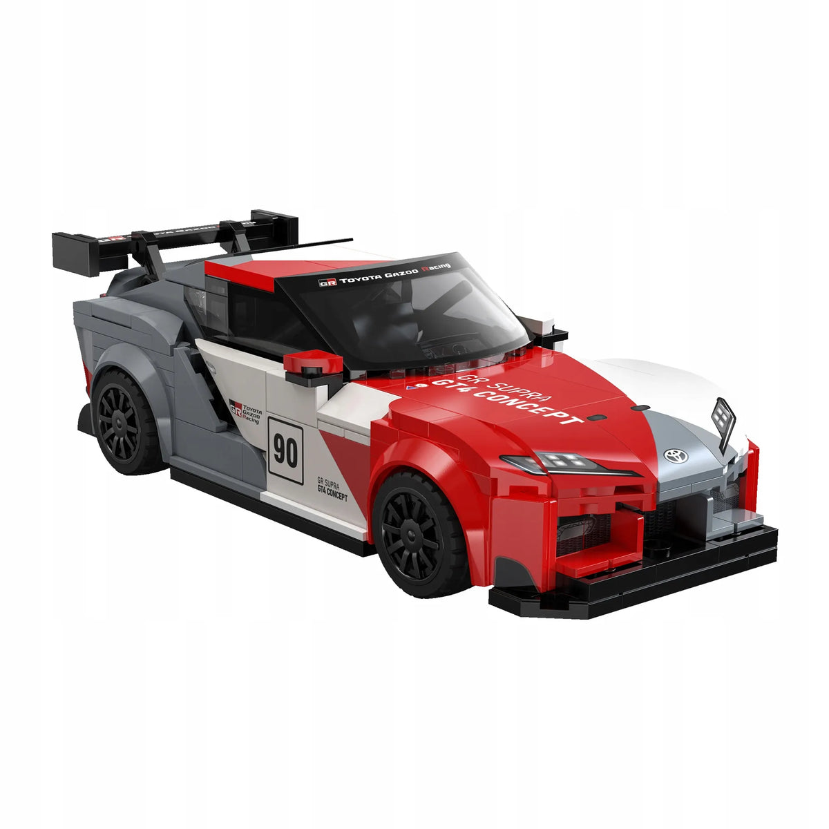 CaDA konstravimo kaladėlės lenktyninis automobilis Toyota GR Supra GT4 342 dalys