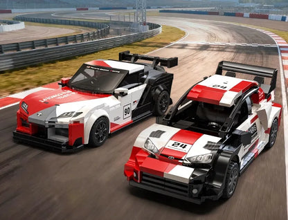 CaDA konstravimo kaladėlės lenktyninis automobilis Toyota GR Supra GT4 342 dalys