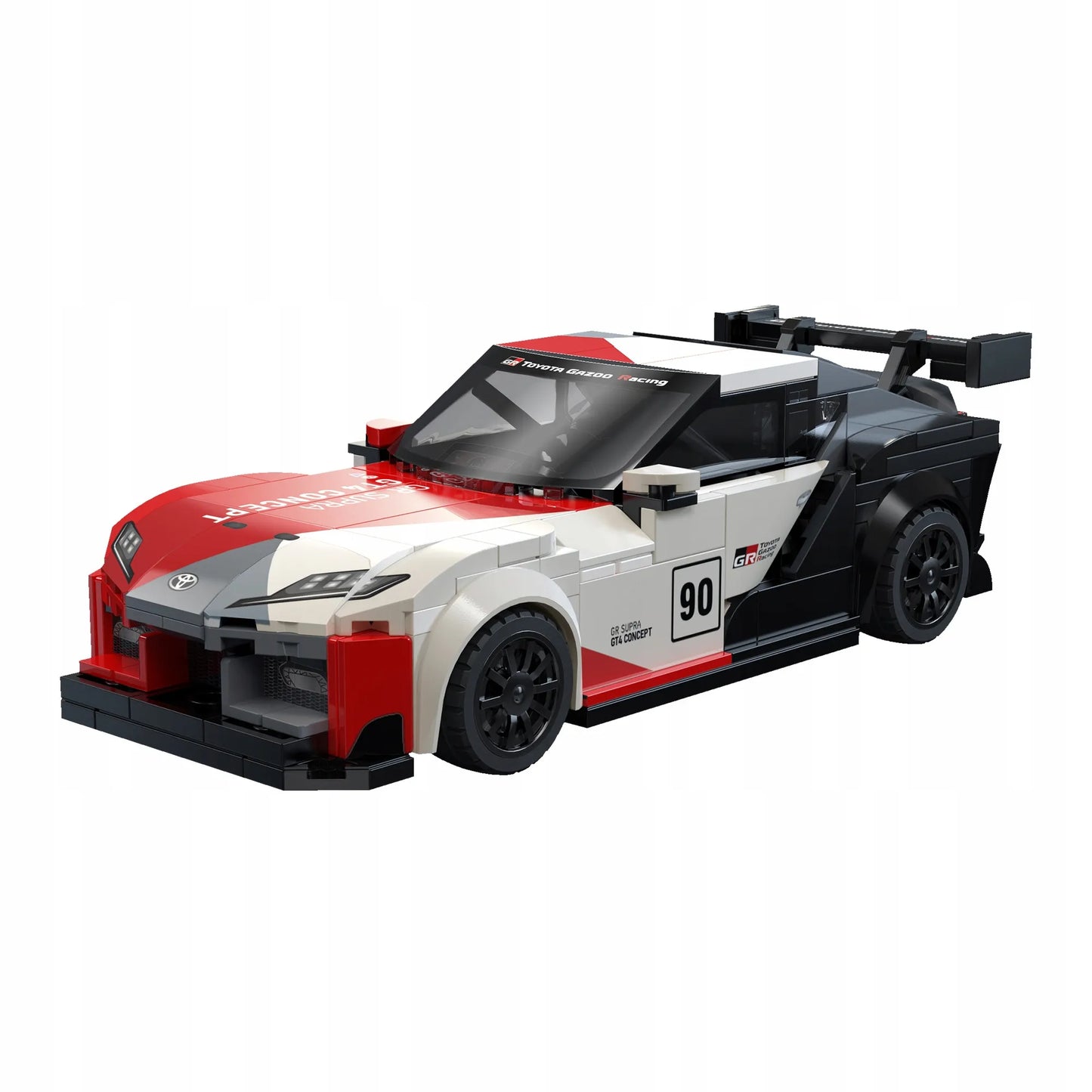 CaDA konstravimo kaladėlės lenktyninis automobilis Toyota GR Supra GT4 342 dalys