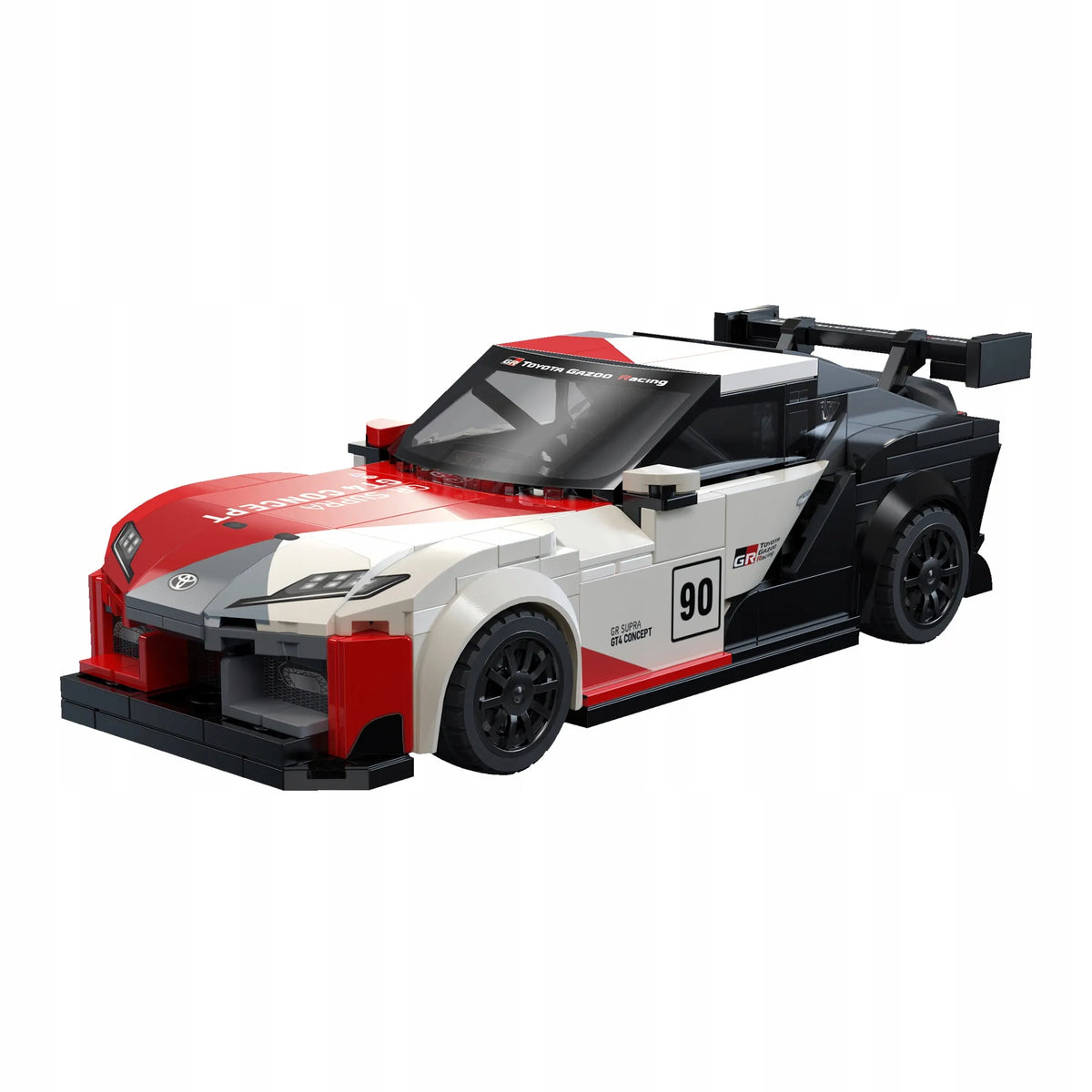 CaDA konstravimo kaladėlės lenktyninis automobilis Toyota GR Supra GT4 342 dalys