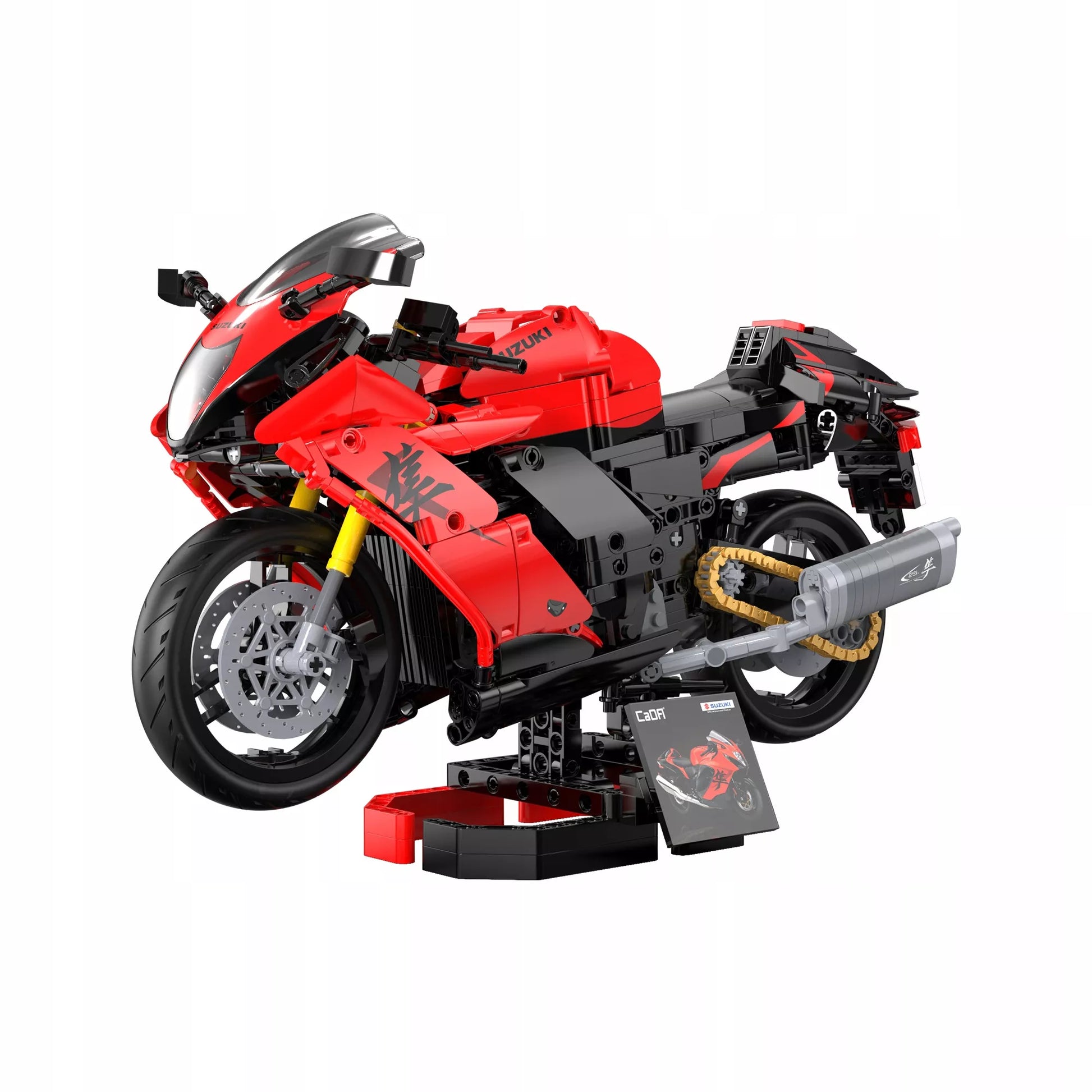 CaDA konstravimo rinkinys Suzuki Hayabusa 1:6 motociklas, 1043 detalės