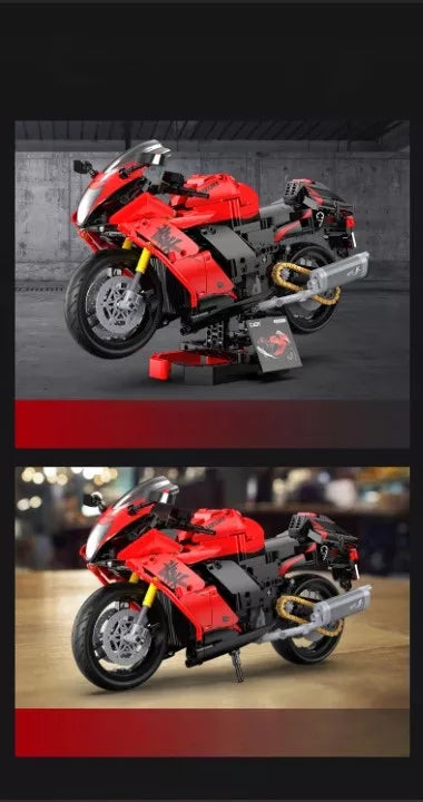 CaDA konstravimo rinkinys Suzuki Hayabusa 1:6 motociklas, 1043 detalės