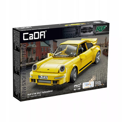 Nuotoliniu būdu valdomas CaDA „Yellowbird“ automobilis (222 dalys)