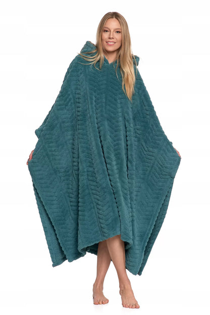 Šilta didelė džemperis su gobtuvu, kaip antklodė žiemai, oversized, MORAJ