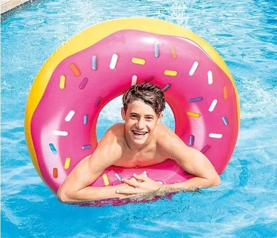 Pripučiama plaukimo ratas/čiužinys baseinui, spurgos formos, 90cm XXL