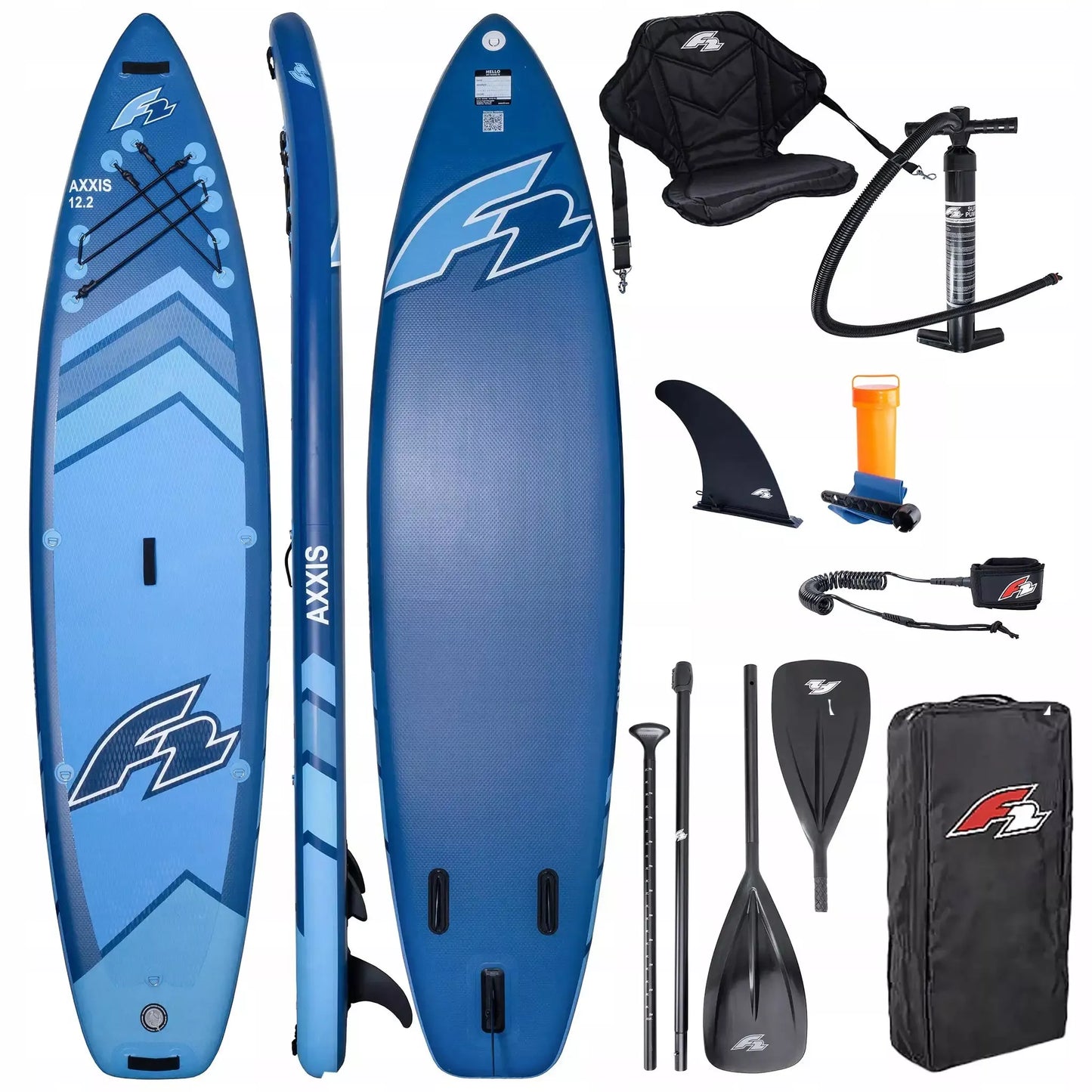Irklentė 12'2 NAVY BLUE Combo su sėdyne ir irklu