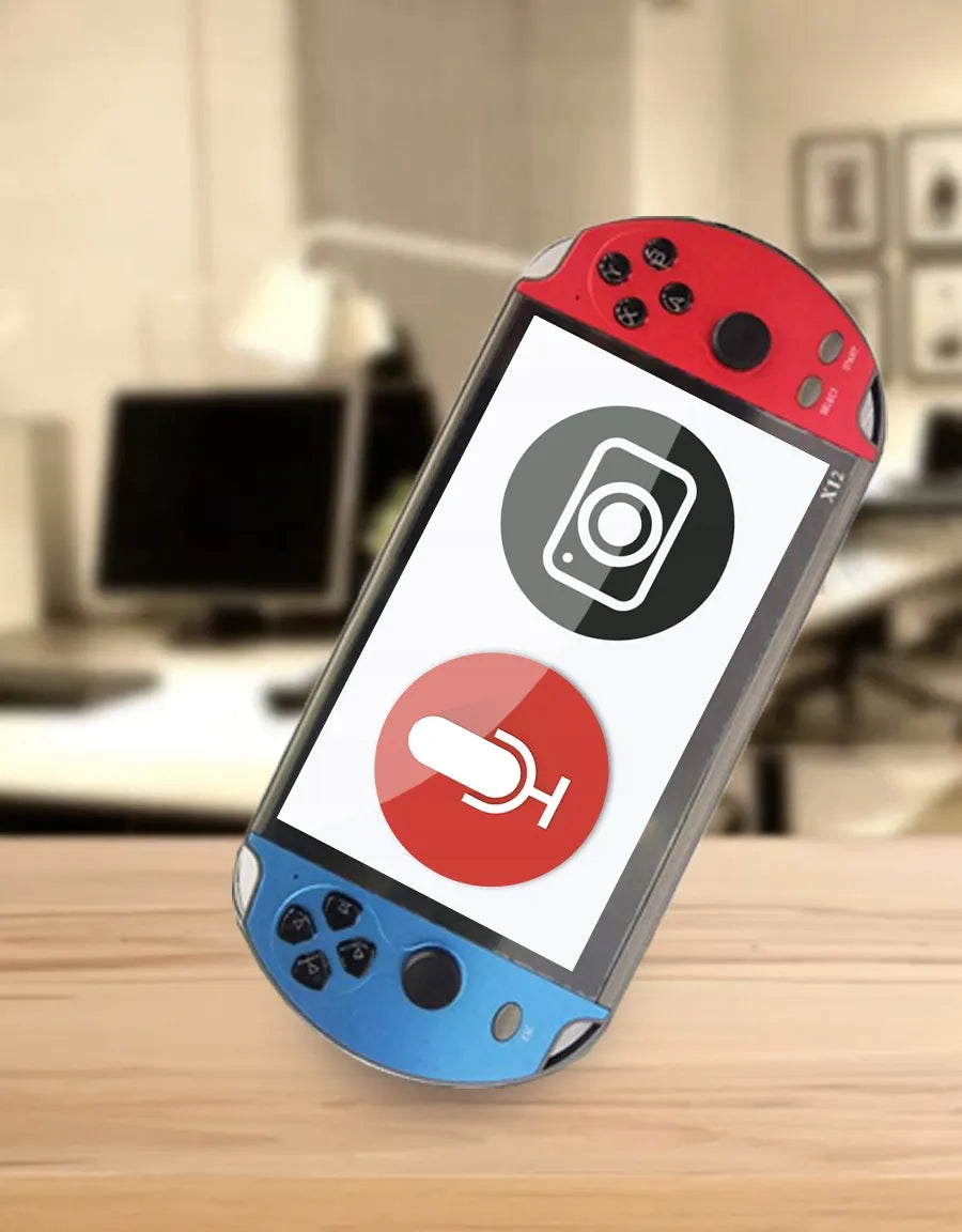 Nešiojama žaidimų konsolė X12 RETRO su daugybe žaidimų 5.1 ekrano meniu vaikams