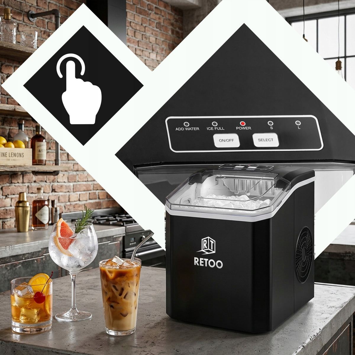 Ledus kubiņu pagatavošanas ierīce 1,5L – 120W, 12kg/24h, ātra un klusa darbība