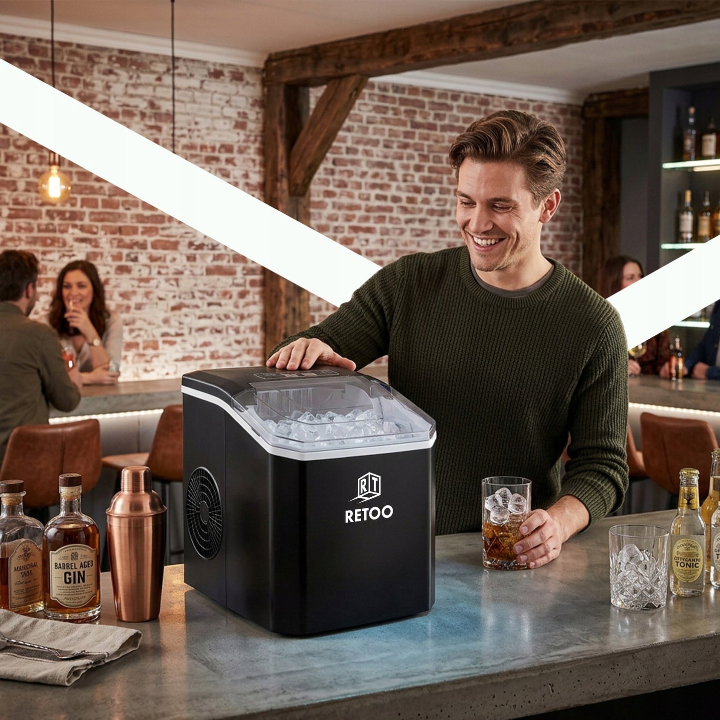 Ledus kubiņu pagatavošanas ierīce 1,5L – 120W, 12kg/24h, ātra un klusa darbība