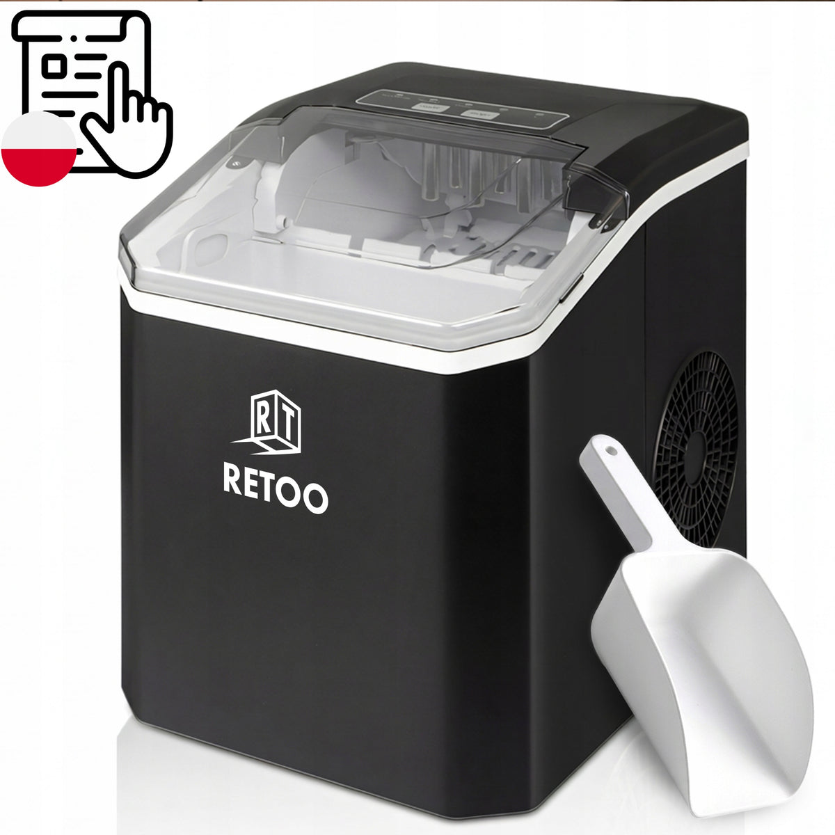 Ledus kubiņu pagatavošanas ierīce 1,5L – 120W, 12kg/24h, ātra un klusa darbība