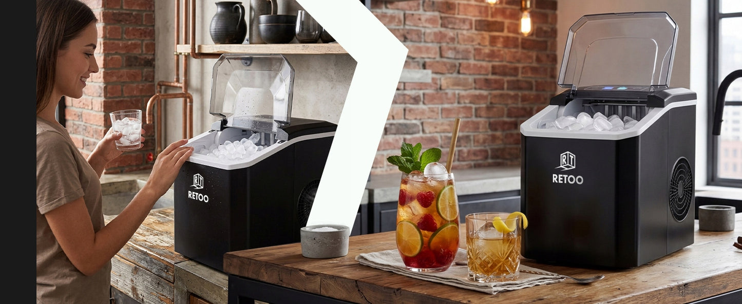 Ledus kubiņu pagatavošanas ierīce 1,5L – 120W, 12kg/24h, ātra un klusa darbība