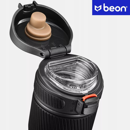 Termostatinis puodelis kavai, arbatai, automobilinis, sandarus, neslystantis, 450 ml