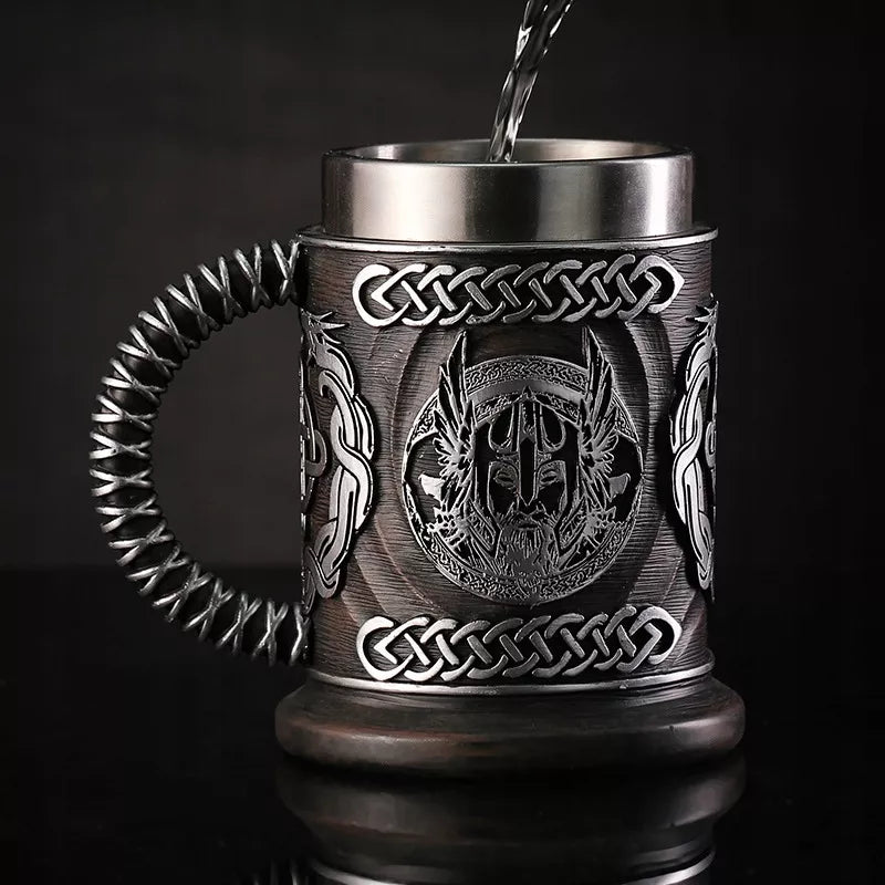 Alus bokalas 500ml Thor Odin Vikingų Plaktukas