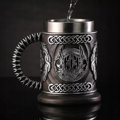 Alus bokalas 500ml Thor Odin Vikingų Plaktukas