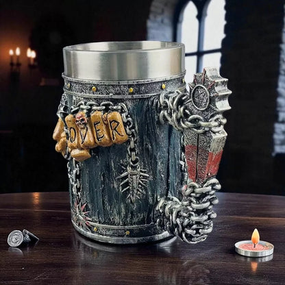 Alaus bokalas 500 ml „Vikingas Fantasy“ su dangteliu