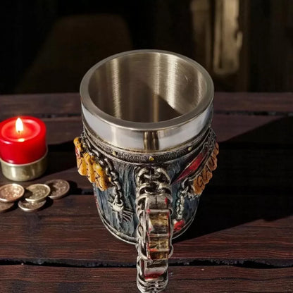 Alaus bokalas 500 ml „Vikingas Fantasy“ su dangteliu