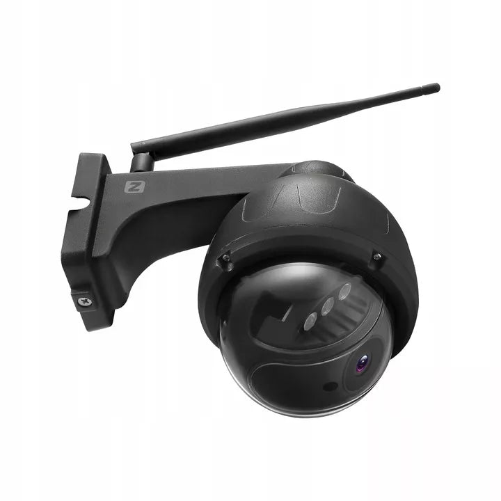 WiFi lauko PTZ kamera 5 MPx, metalinė, juoda, su garsu ir judesio aptikimu
