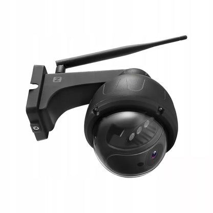 WiFi lauko PTZ kamera 5 MPx, metalinė, juoda, su garsu ir judesio aptikimu