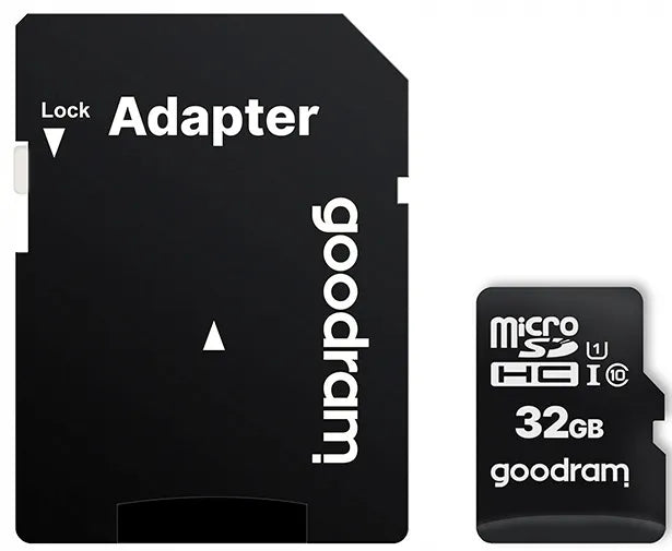 GOODRAM 32GB Micro SDHC atminties kortelė + SD adapteris