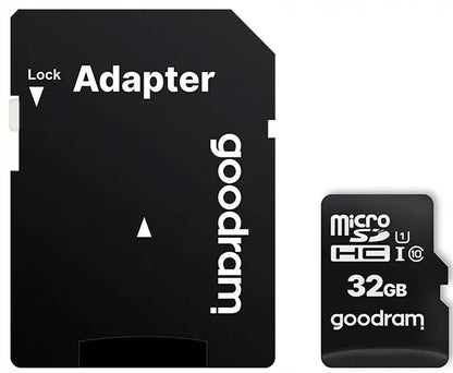 GOODRAM 32GB Micro SDHC atminties kortelė + SD adapteris