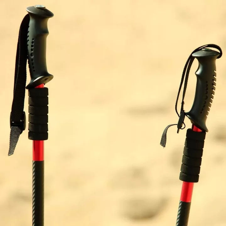 Trekinginės lazdelės „Nordic Walking“ teleskopiniai vaikščiojimo lazdai