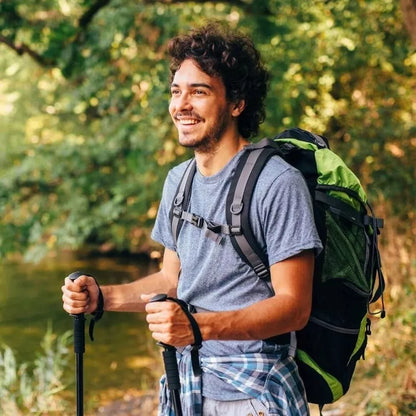 Trekinginės lazdelės „Nordic Walking“ teleskopiniai vaikščiojimo lazdai