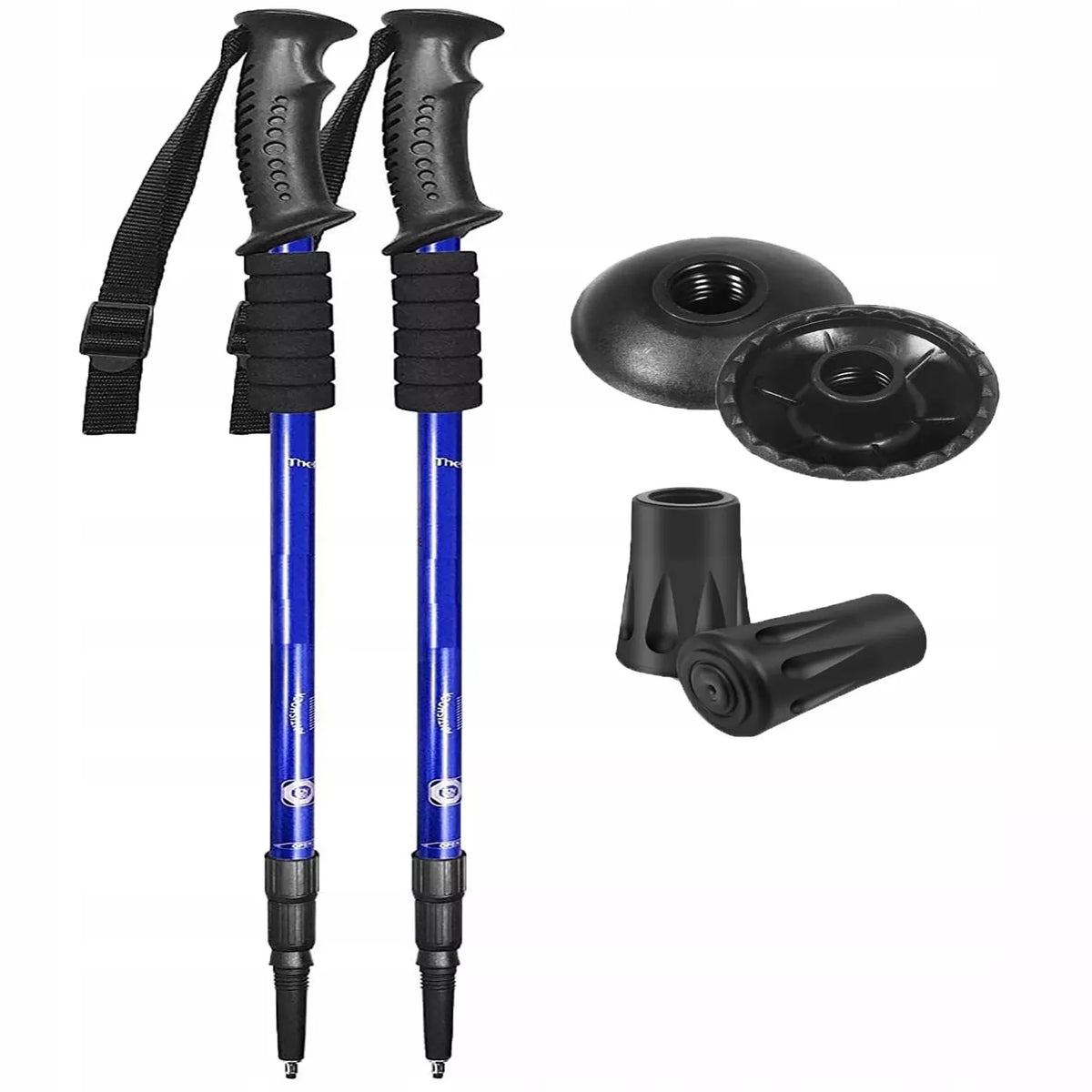Trekinginės lazdelės „Nordic Walking“ teleskopiniai vaikščiojimo lazdai