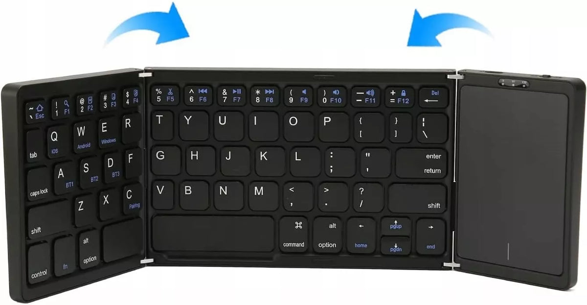 Nešiojama sulankstoma belaidė „Bluetooth“ klaviatūra B089T