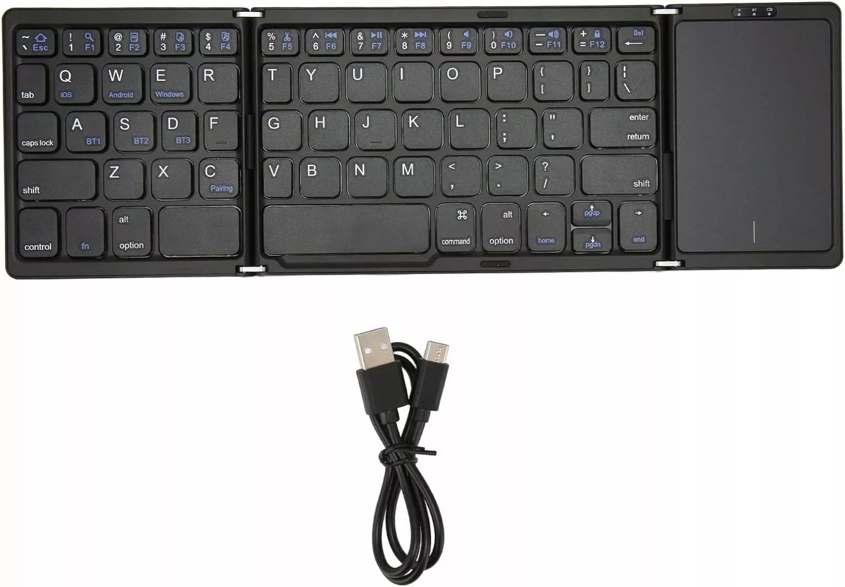 Nešiojama sulankstoma belaidė „Bluetooth“ klaviatūra B089T
