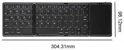 Nešiojama sulankstoma belaidė „Bluetooth“ klaviatūra B089T
