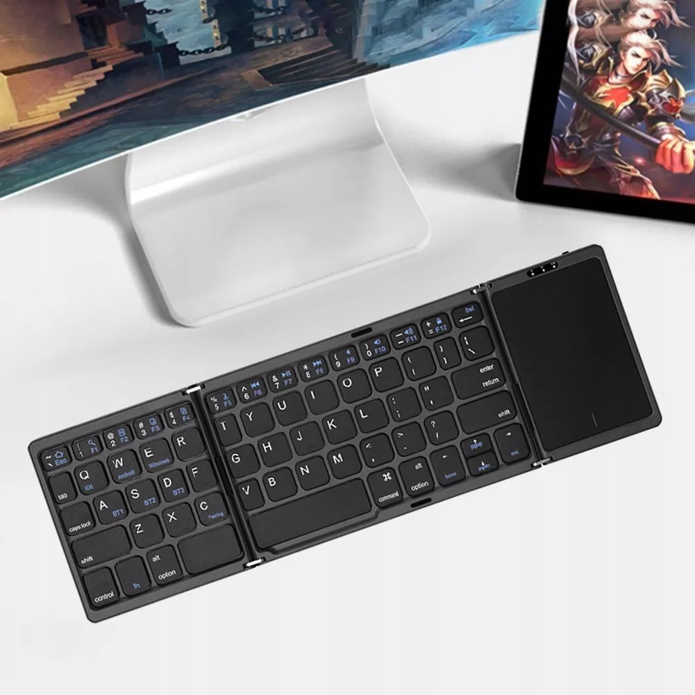 Nešiojama sulankstoma belaidė „Bluetooth“ klaviatūra B089T