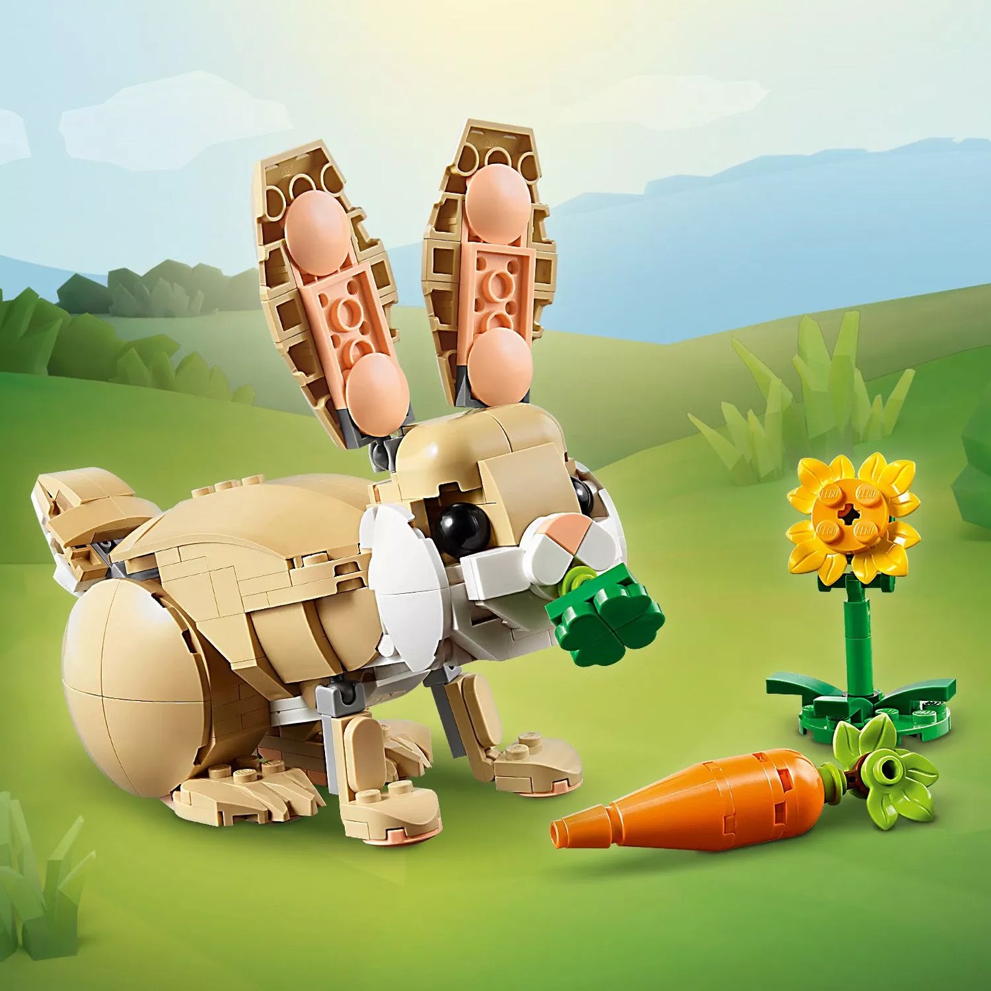 LEGO CREATOR 3in1 kaladėlės 31162 Mielas zuikis, lama, ruonis, triušis