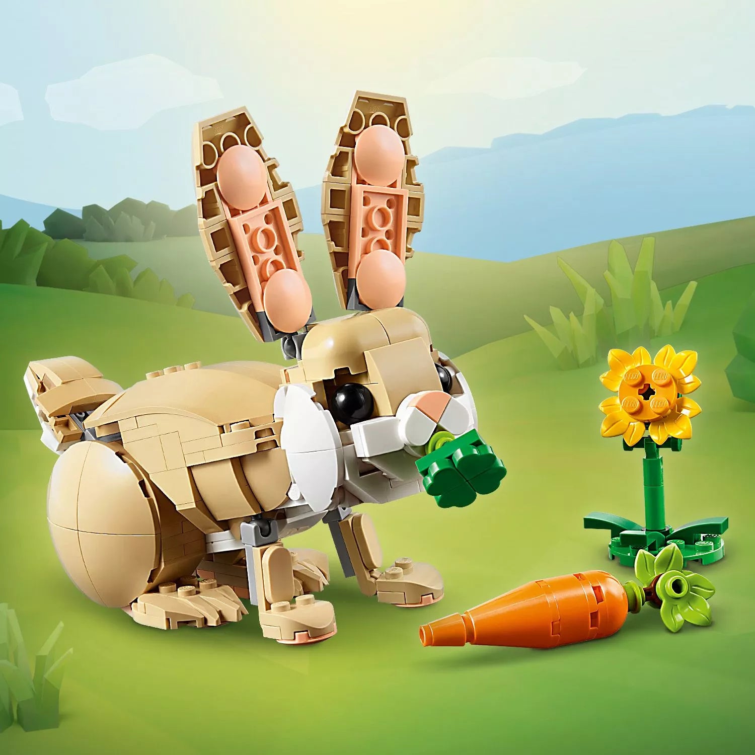 LEGO CREATOR 3in1 kaladėlės 31162 Mielas zuikis, lama, ruonis, triušis