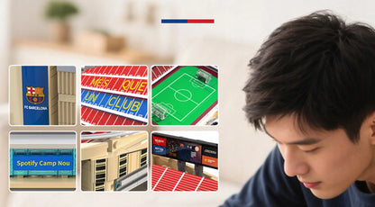 CaDA Barcelona Camp Nou Spotify stadionas 728 det. Barca La Liga konstruktorius