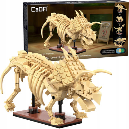 CaDA konstravimo kaladėlių komplektas Dinozauro skeletas Triceratops 272 dalys C59013W