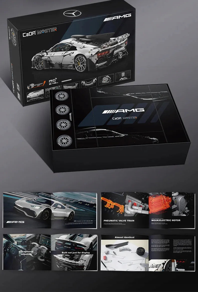 CaDA Mercedes AMG One konstruktorius sportinis automobilis, 3295 detalės, RC