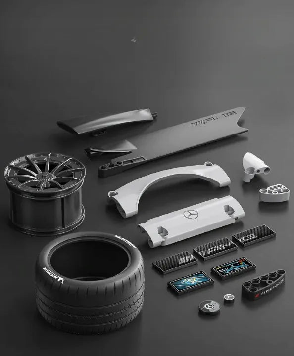 CaDA Mercedes AMG One konstruktorius sportinis automobilis, 3295 detalės, RC