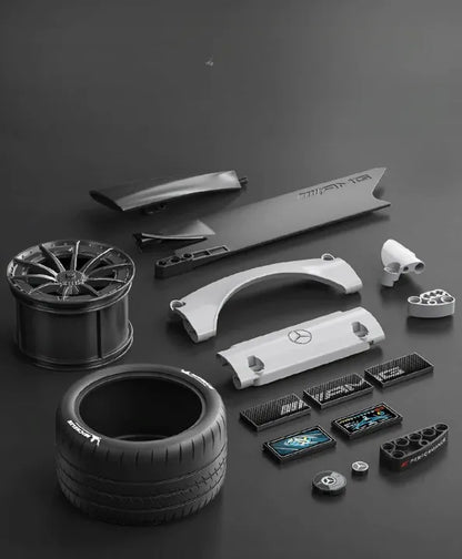 CaDA Mercedes AMG One konstruktorius sportinis automobilis, 3295 detalės, RC