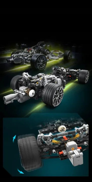 CaDA Mercedes AMG One konstruktorius sportinis automobilis, 3295 detalės, RC