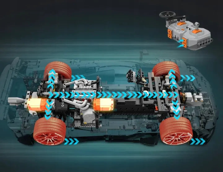 CaDA Mercedes AMG One konstruktorius sportinis automobilis, 3295 detalės, RC