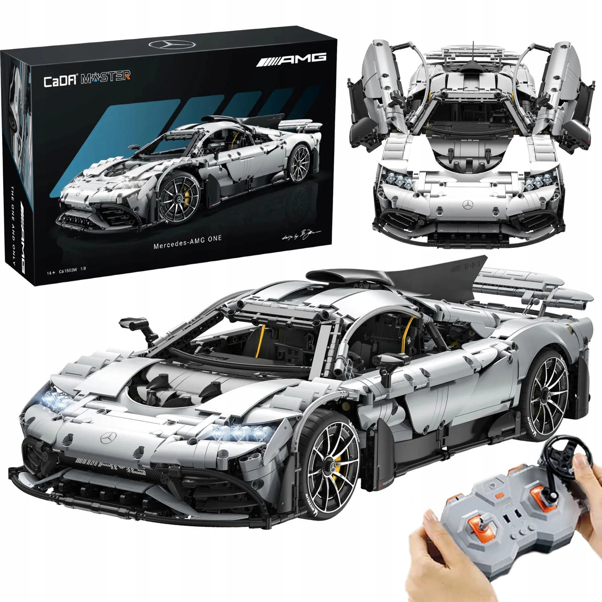 CaDA Mercedes AMG One konstruktorius sportinis automobilis, 3295 detalės, RC