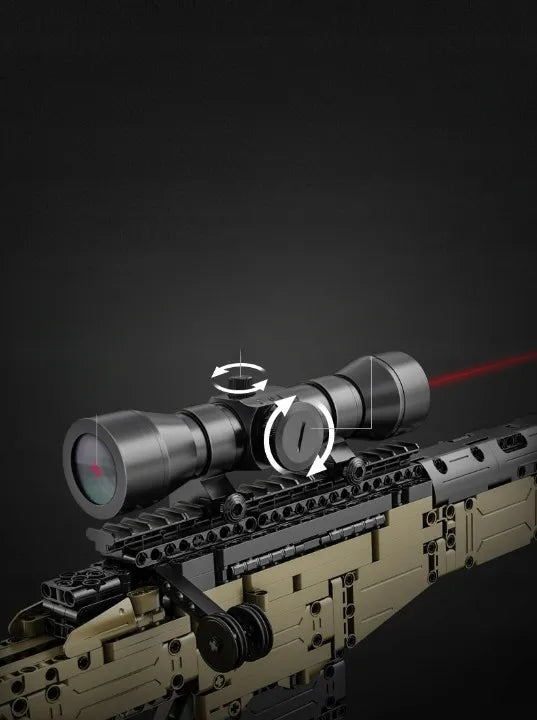 CaDA konstravimo rinkinys Sniper Rifle, 978 dalys, plastikinis