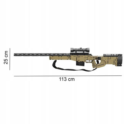 CaDA konstravimo rinkinys Sniper Rifle, 978 dalys, plastikinis
