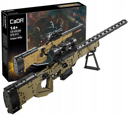 CaDA konstravimo rinkinys Sniper Rifle, 978 dalys, plastikinis