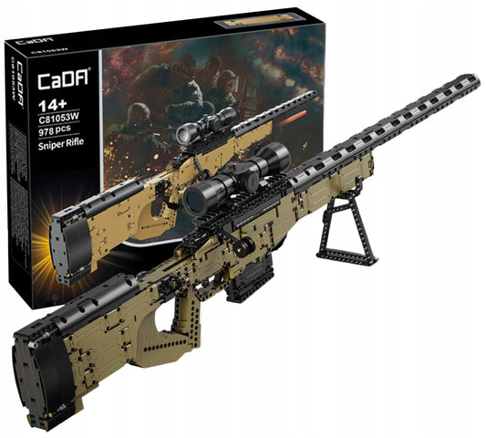 CaDA konstravimo rinkinys Sniper Rifle, 978 dalys, plastikinis