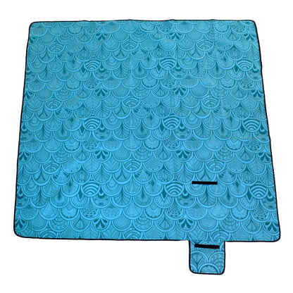 PREMIUM XXL 200x200 cm Vandeniui atsparus ir storai izoliuotas paplūdimio / iškylų pledas